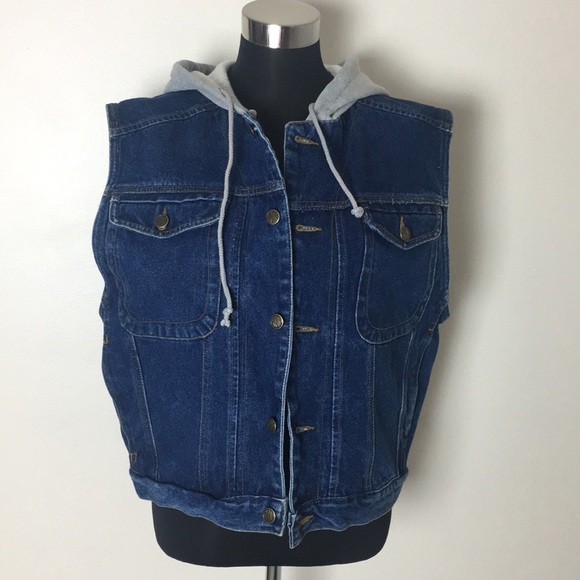 heavy denim vest